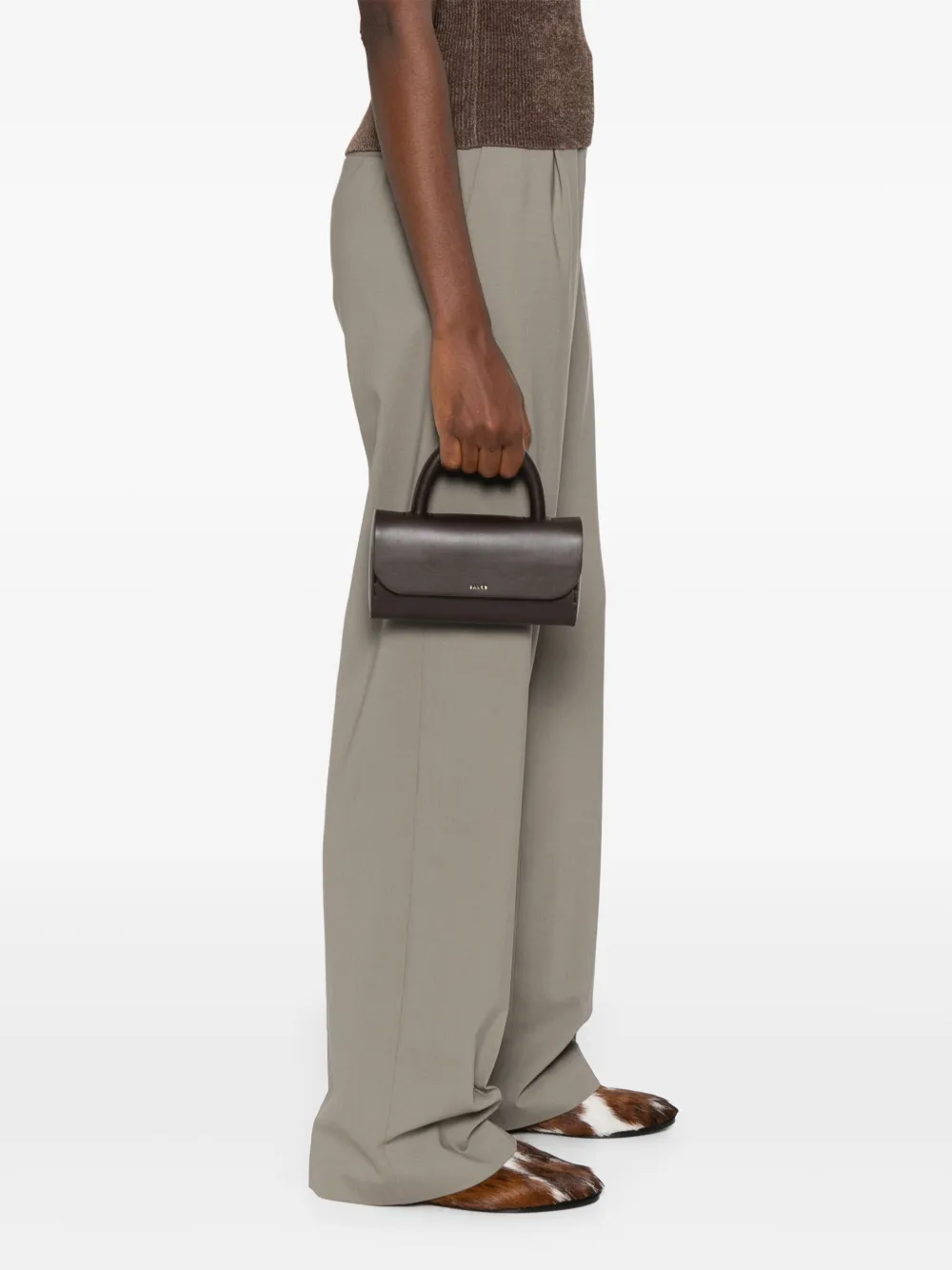 SALCE Leren shopper - Bruin
