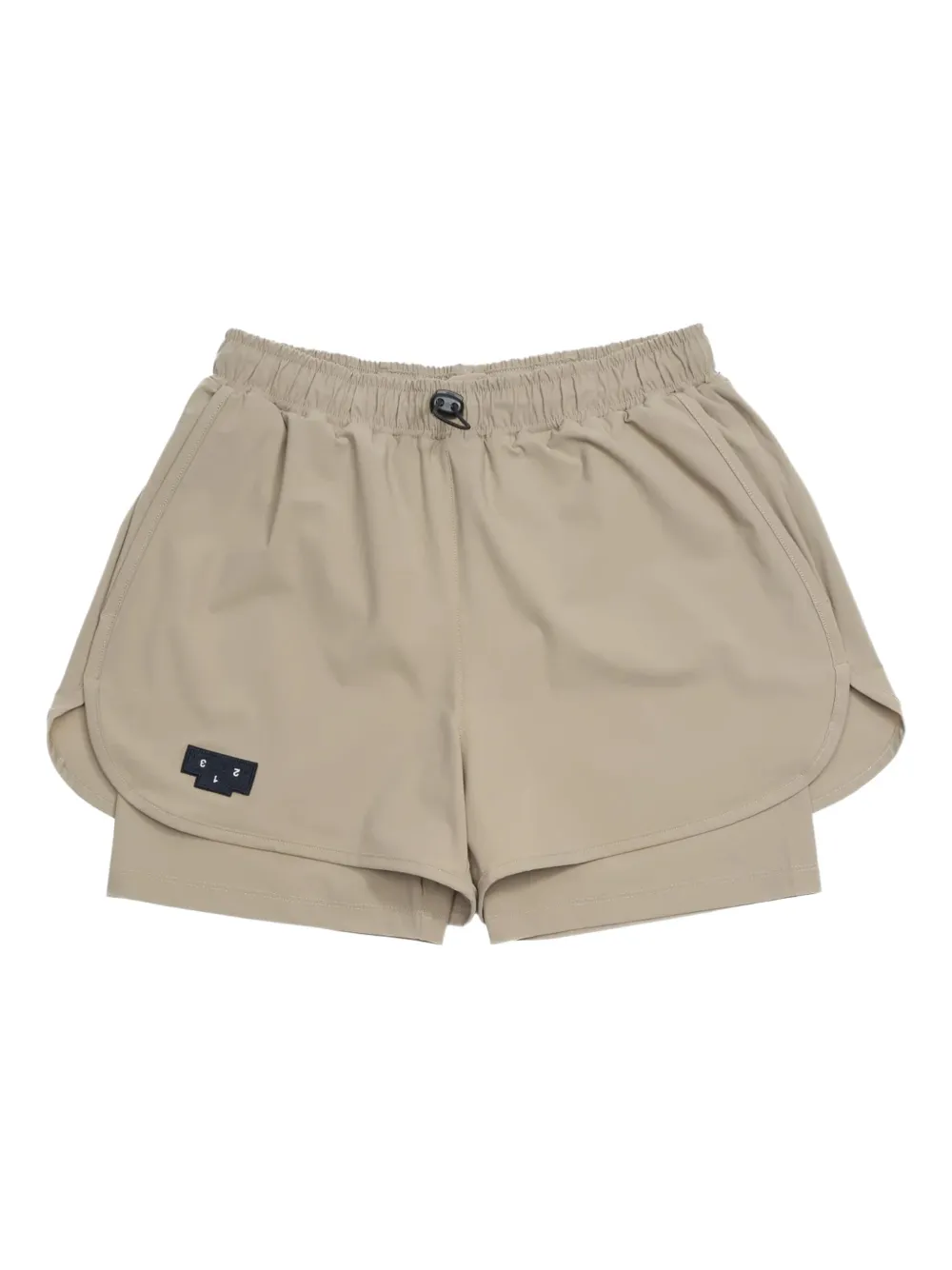 UNNA logo-patch shorts | Neutrals | Image 1