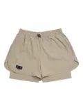 UNNA logo-patch shorts - Neutrals