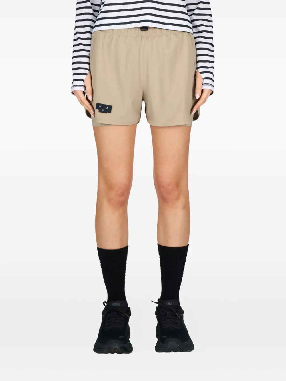UNNA logo-patch shorts | Running Shorts | Image 2