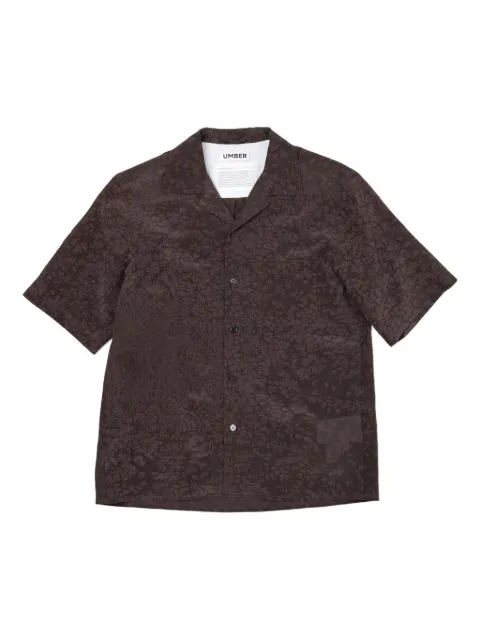 UMBER POSTPAST salt-dyed short-sleeve shirt
