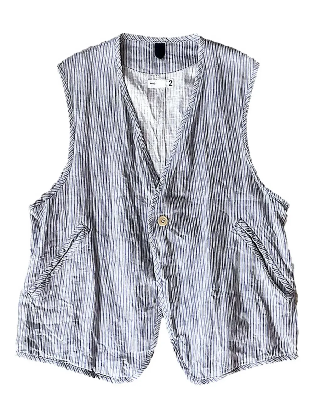 Ts(S) striped waistcoat | Blue | Image 1