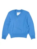 Camiel Fortgens Frankenstein V-neck sweater - Blue