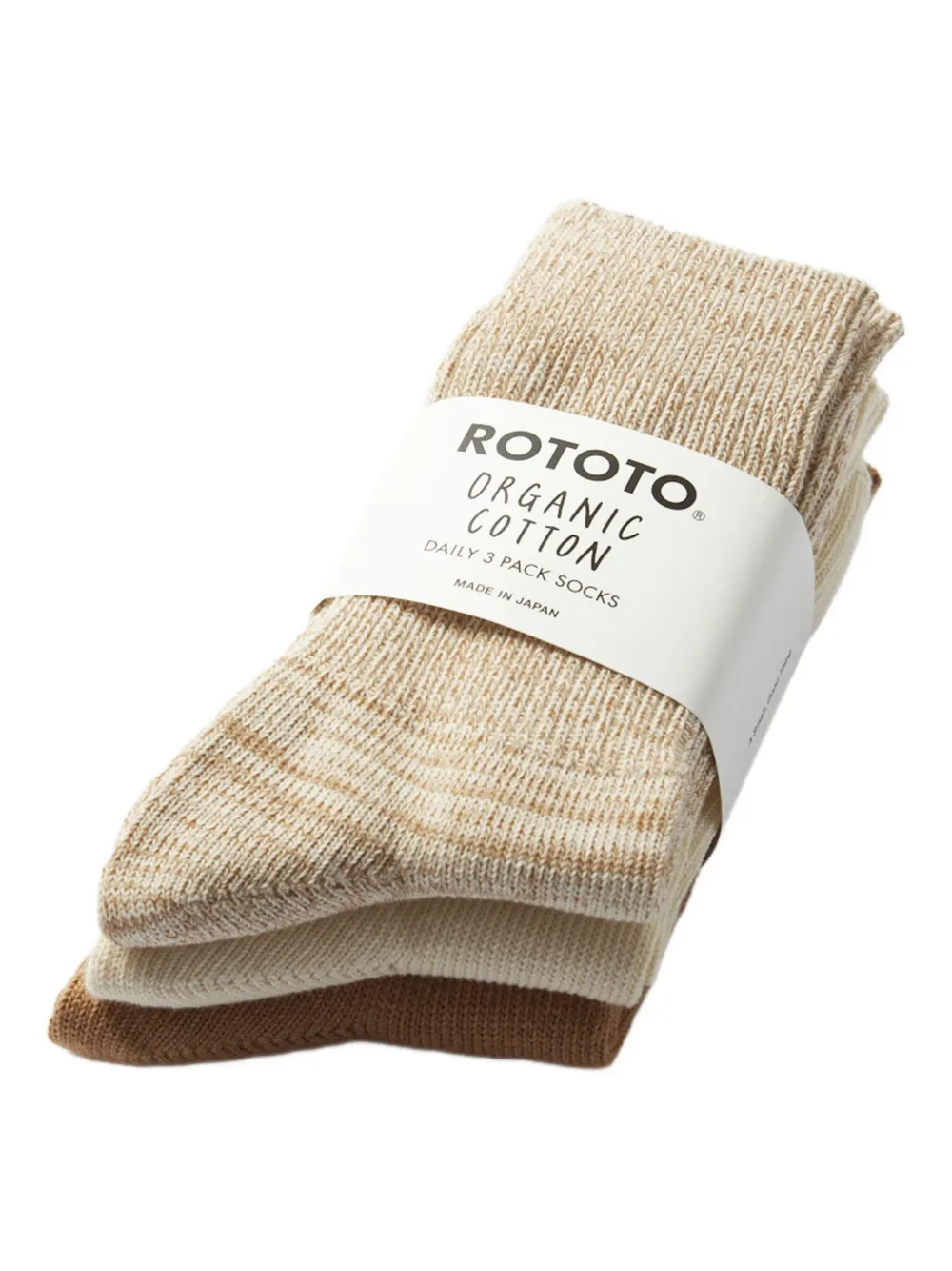 RoToTo organic cotton ribbed socks (pack of three) | Women | Image 2