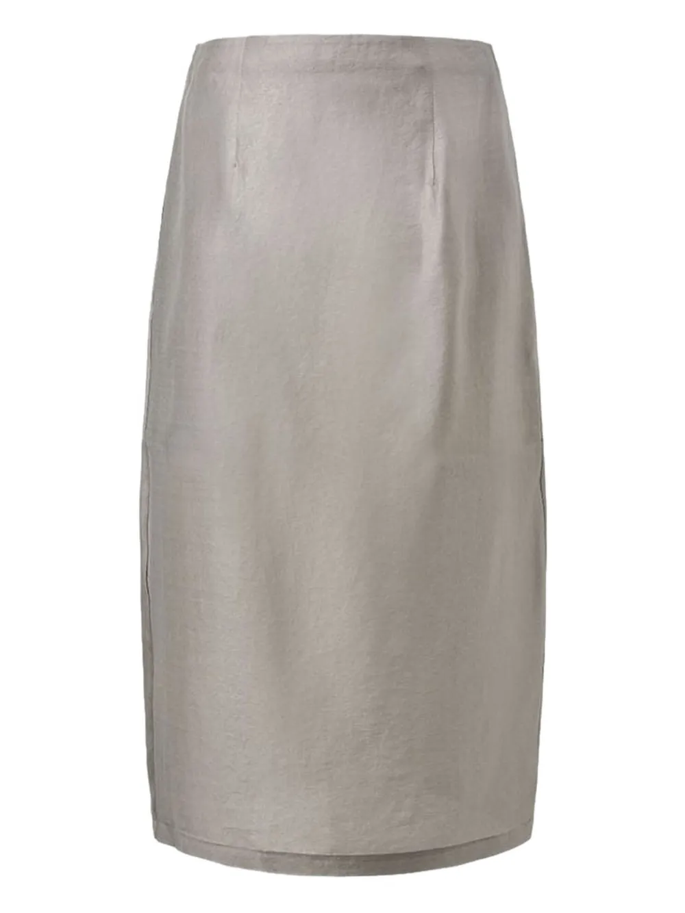 Amomento Midi-rok met detail Grijs
