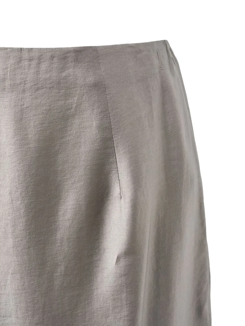 Amomento Midi-rok met detail Grijs