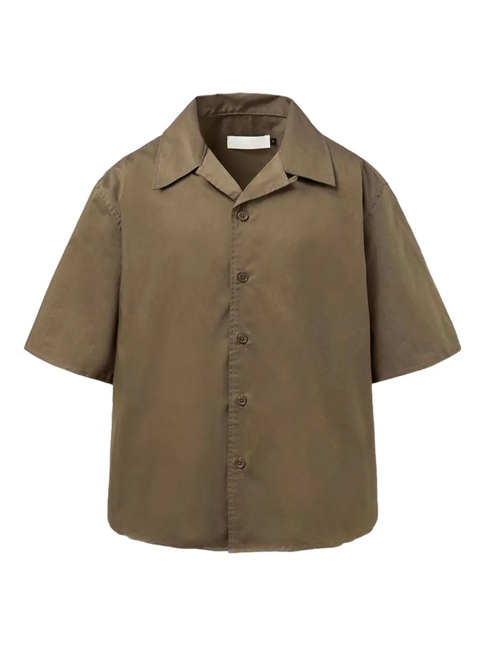 Amomento open-collar short-sleeve shirt | Brown | Image 1