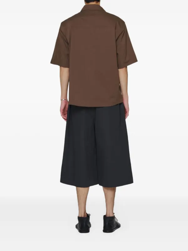 Amomento オープンカラー シャツ | ブラウン | FARFETCH JP