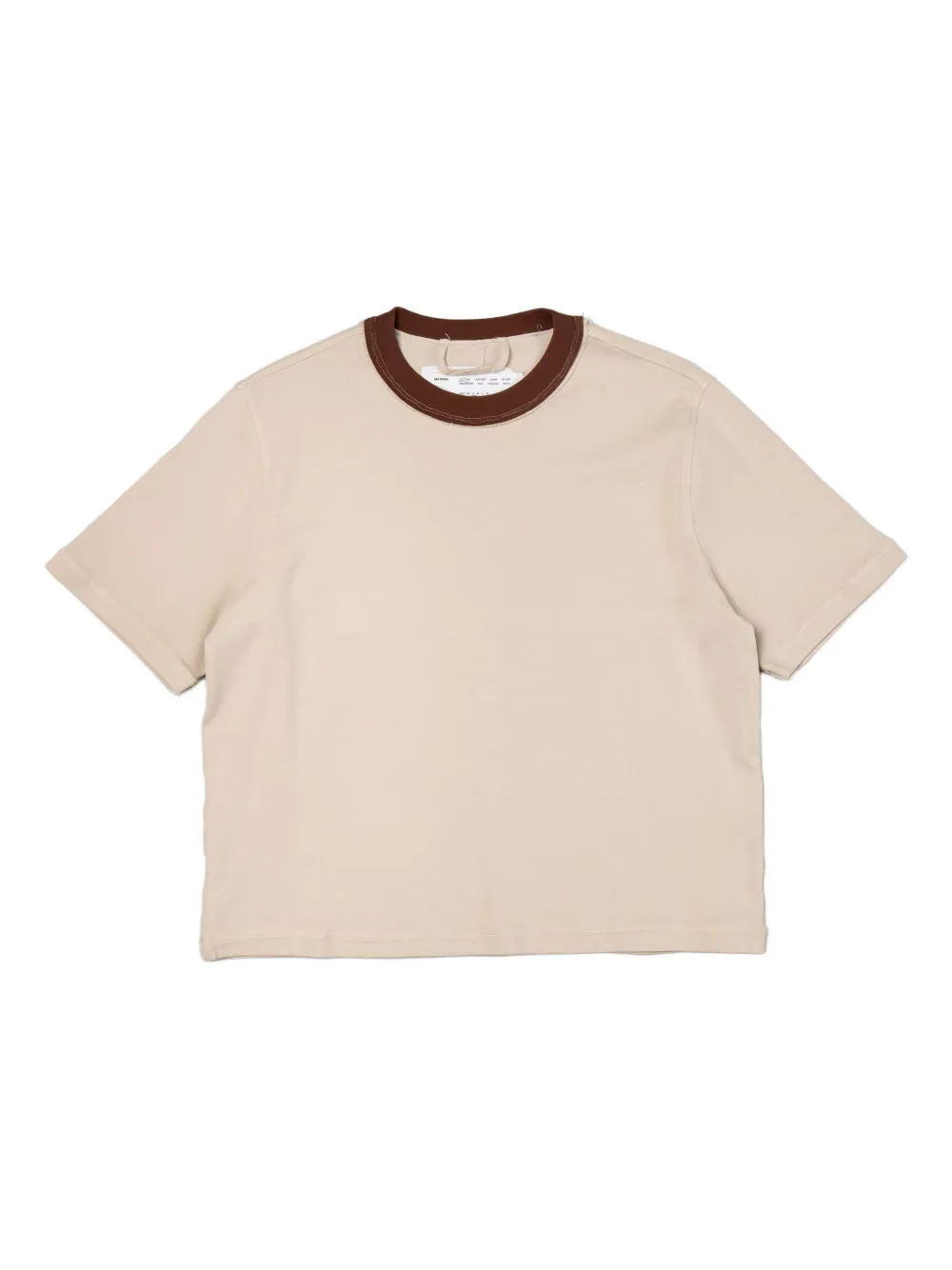 Camiel Fortgens contrasting-trim T-shirt | Neutrals | Image 1