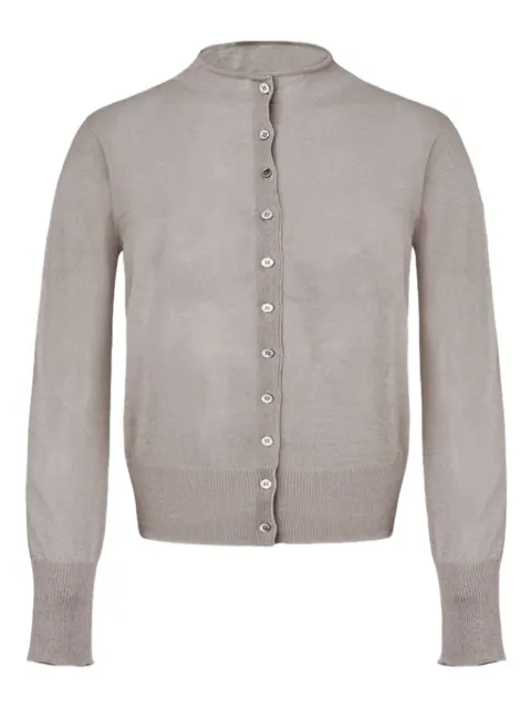 Amomento Cardigan de tricô leve com abotoamento