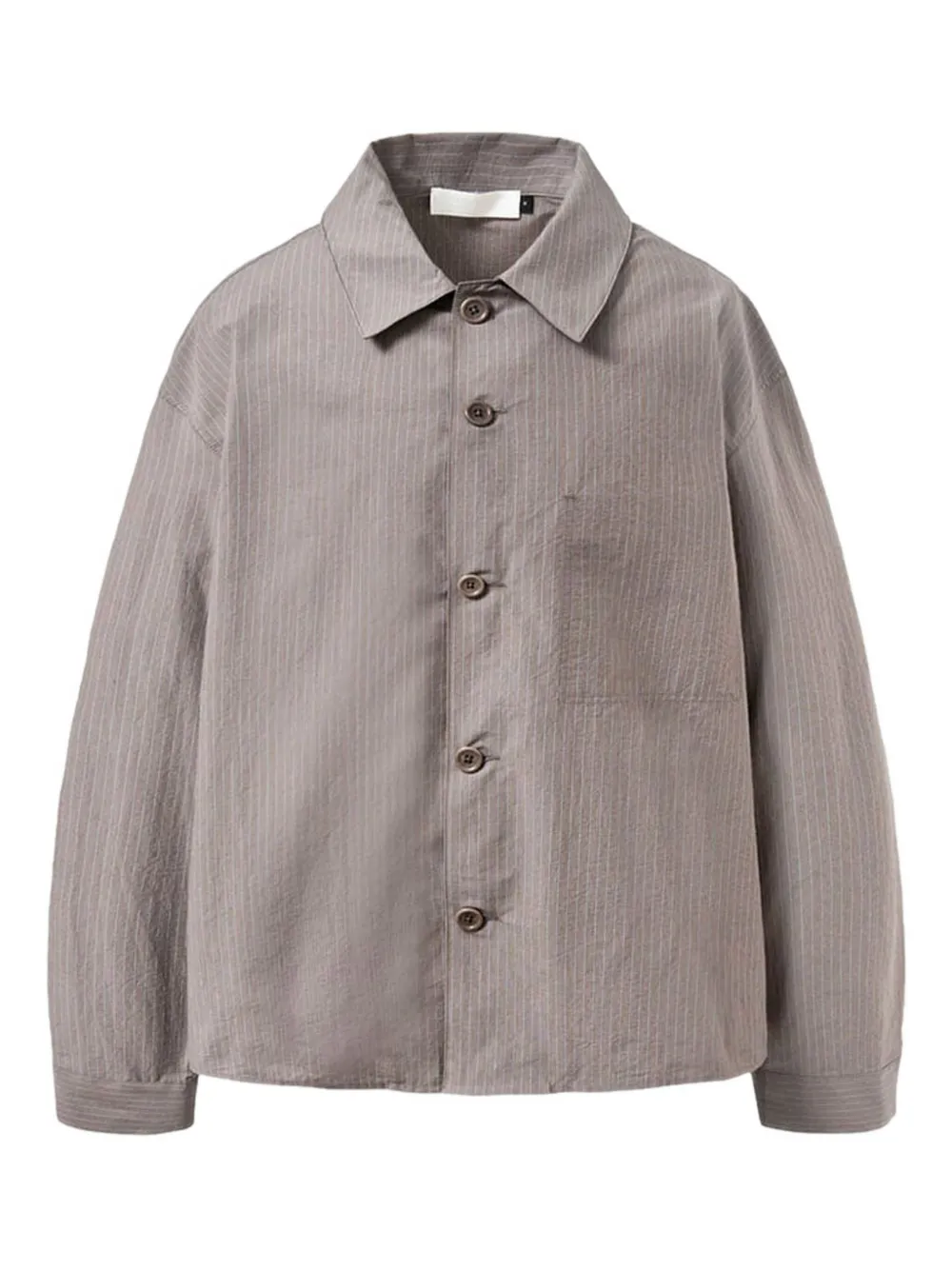 Amomento striped patch-pocket shirt | Grey | Image 1