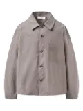 Amomento striped patch-pocket shirt - Grey