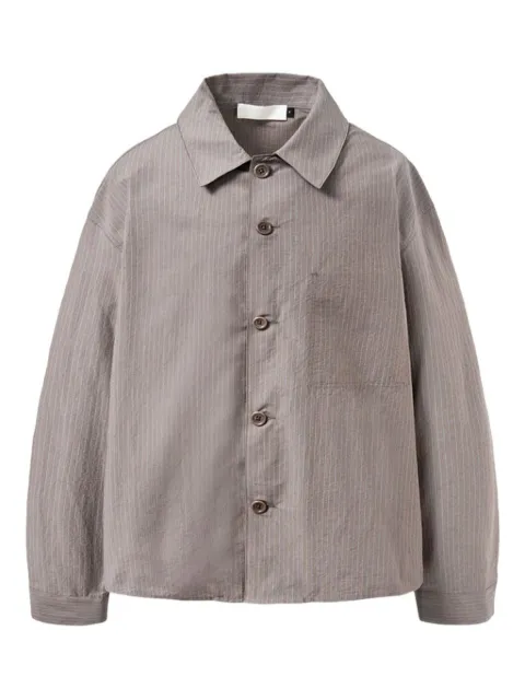 Amomento striped patch-pocket shirt