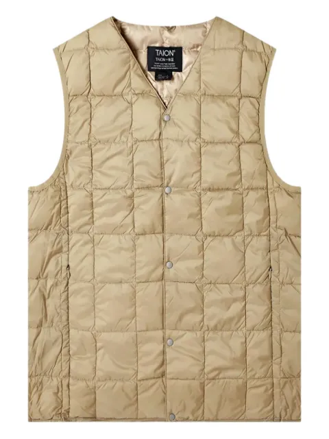 Taion V-neck down gilet 