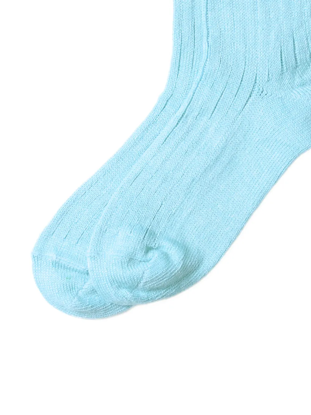 RoToTo Geribbelde enkelsokken Blauw