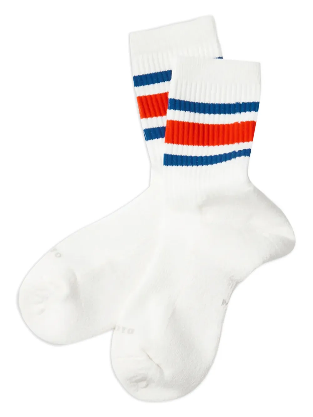 RoToTo stripe-detail crew socks | White | Image 1