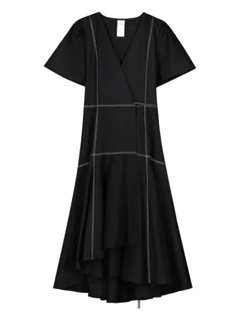 Kowtow Harbour wrap-panelled short-sleeve dress