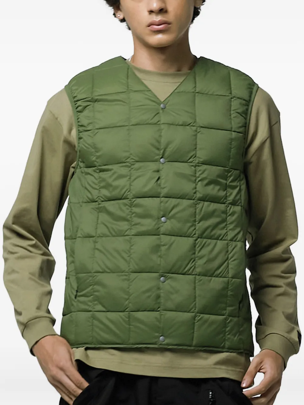 Taion V-neck down gilet | Waistcoats & Gilets | Image 2