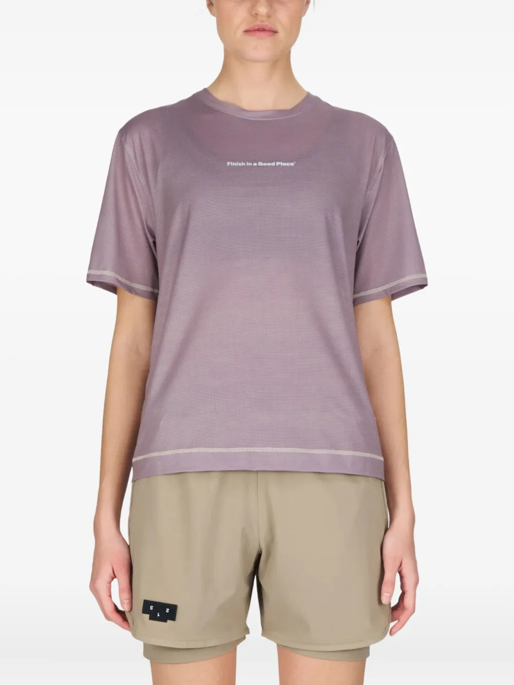 UNNA T-shirt met print Paars