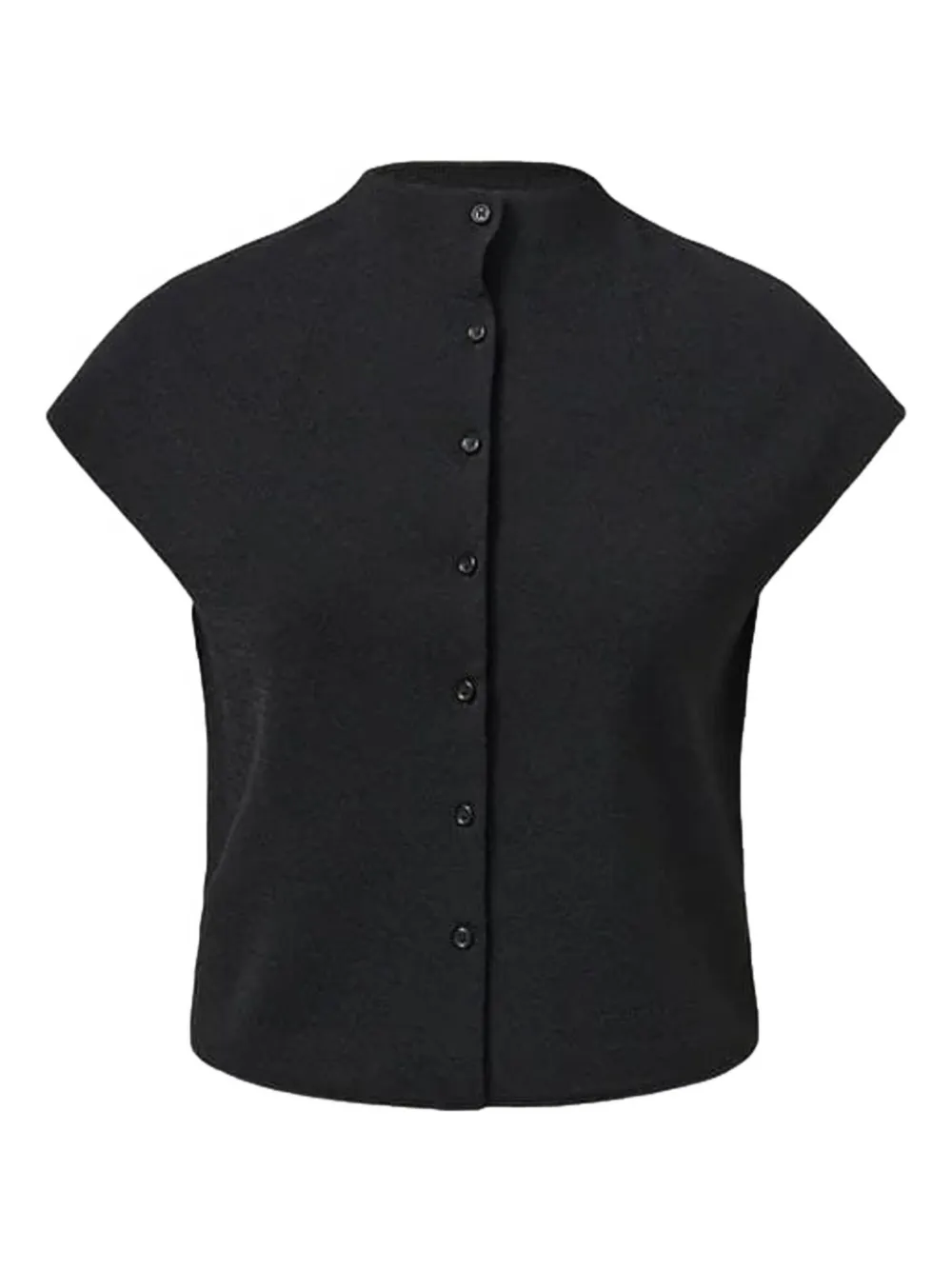 cap-sleeve button cardigan