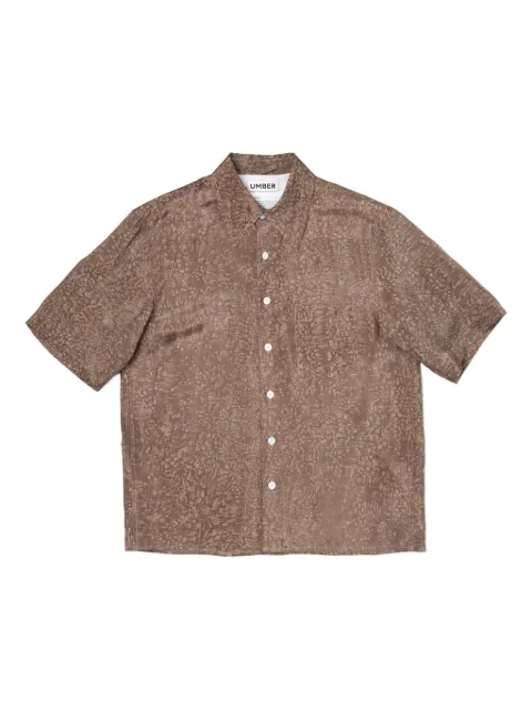 UMBER POSTPAST salt-dyed short-sleeve shirt