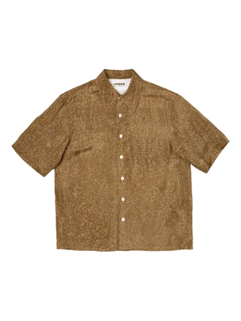 UMBER POSTPAST salt-dyed short-sleeve shirt