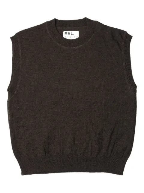 Mhl By Margaret Howell stripe-detail sleeveless sweater