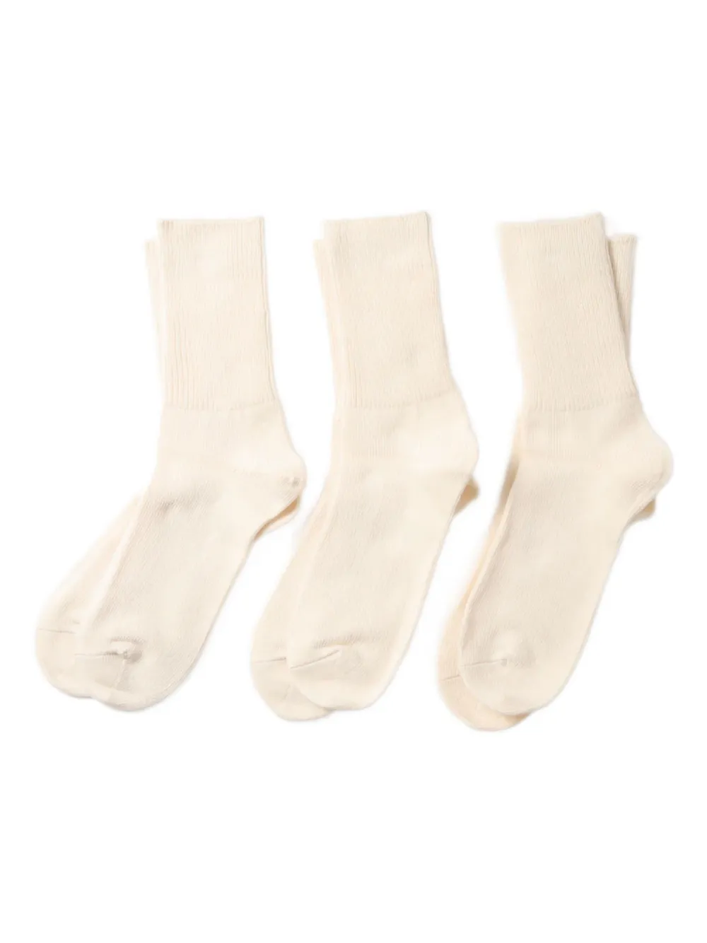 RoToTo ribbed socks (pack of three) | Neutrals | Image 1