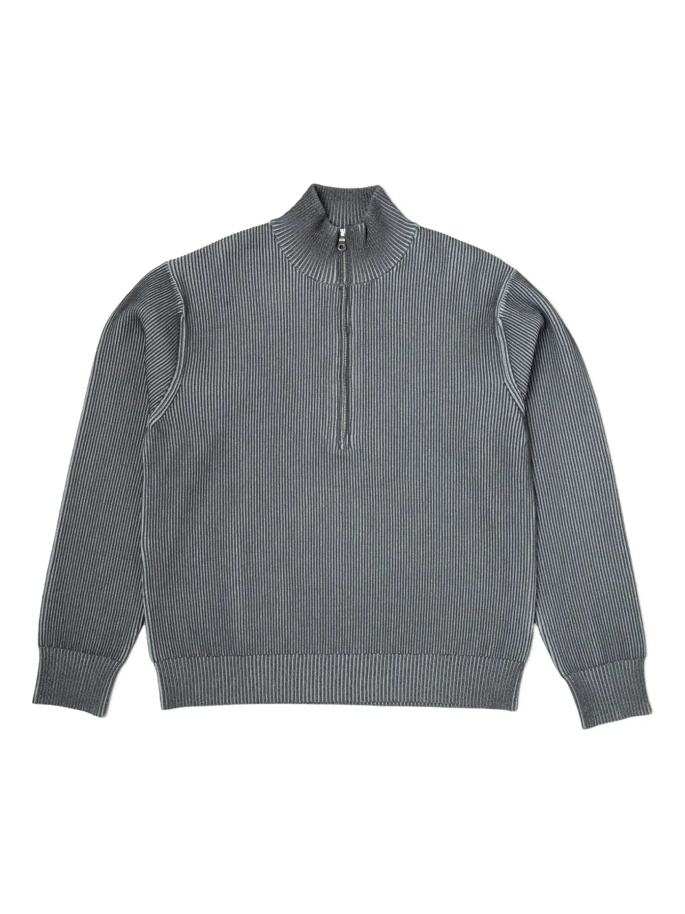 Berner Kühl ribbed half-zip sweater | Grey | Image 1