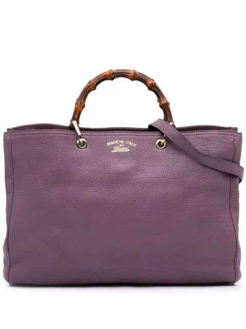 Gucci Pre-Owned 2000-2015 Large Calfskin Bamboo Shopper satchel