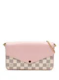 Louis Vuitton Pre-Owned 2019 Damier Azur Calfskin Pochette Felicie crossbody bag - Pink