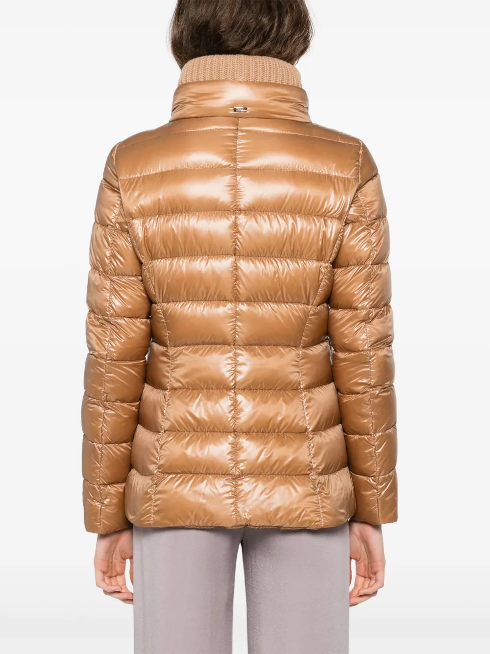 Herno Gewatteerd bikerjack Beige