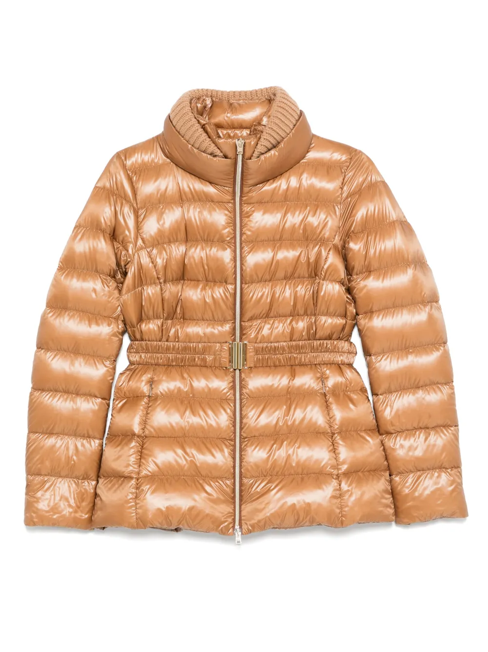 Herno Gewatteerd bikerjack Beige