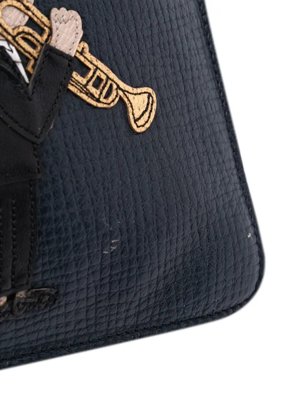 Dolce & Gabbana Pre-Owned 2000-2024 Leather DG Family Patch Zip