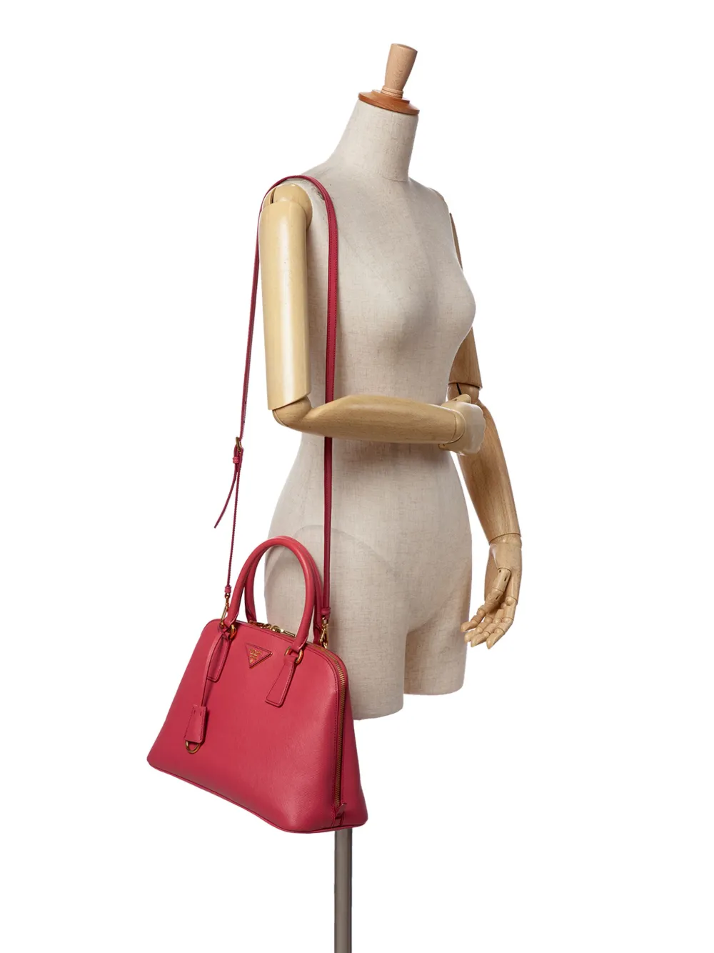 Prada Pre-Owned sac à bandoulière Lux Open Promenade médium en cuir Saffiano (2015) | Pre-owned | Image 2