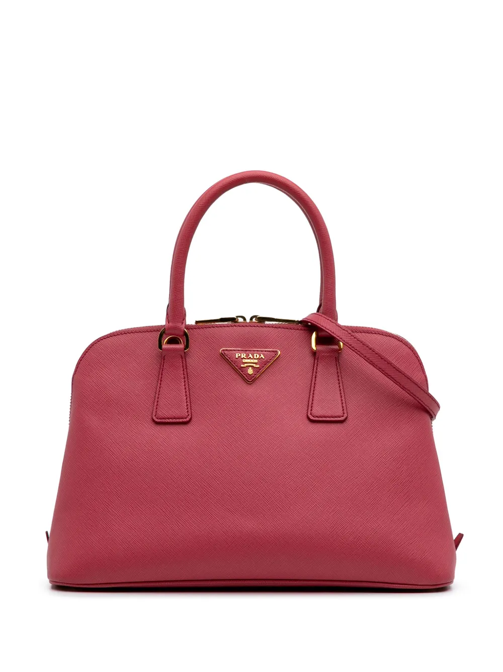 Prada Pre-Owned sac à bandoulière Lux Open Promenade médium en cuir Saffiano (2015) | rose | Image 1
