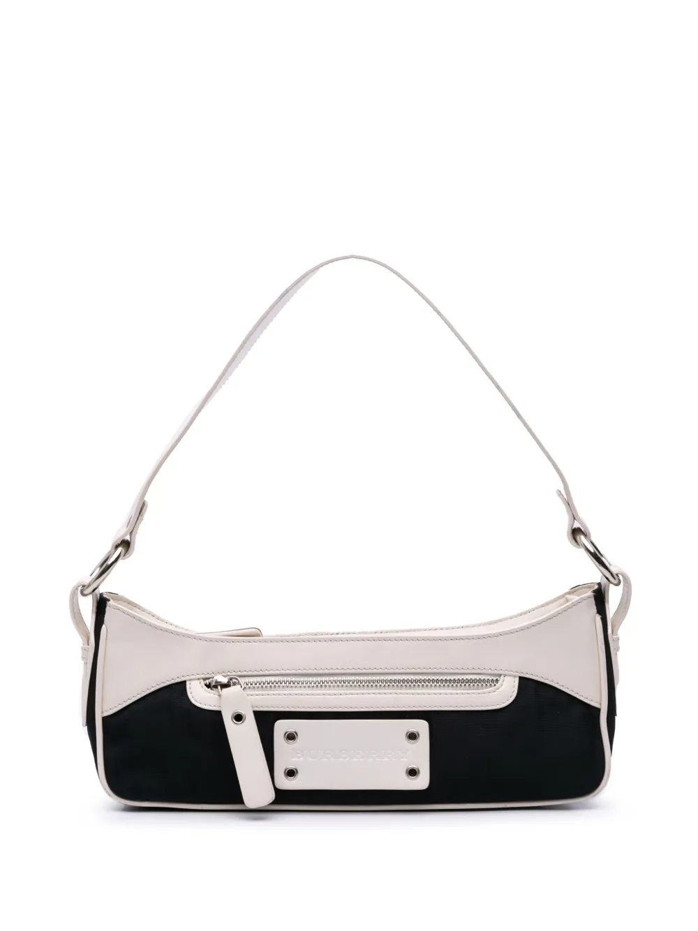Burberry Pre-Owned 2000-2024 Leather And Canvas shoulder bag | Black | Image 1