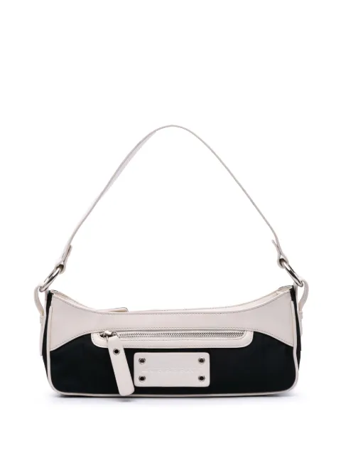 Burberry Pre-Owned 2000-2024 Leather And Canvas shoulder bag