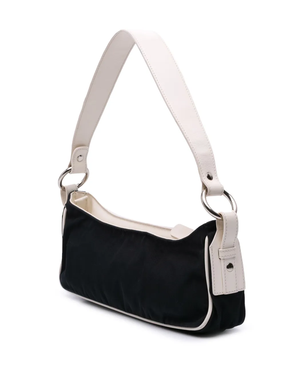 Pre-owned Burberry 2000-2024 Leather And Canvas Shoulder Bag