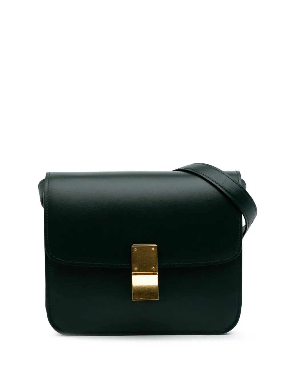 Céline Pre-Owned 2019 Teen Calfskin Classic Box crossbody bag - グリーン Céline Pre-Owned 2019 Teen Calfskin Classic Box crossbody bag - グリーン