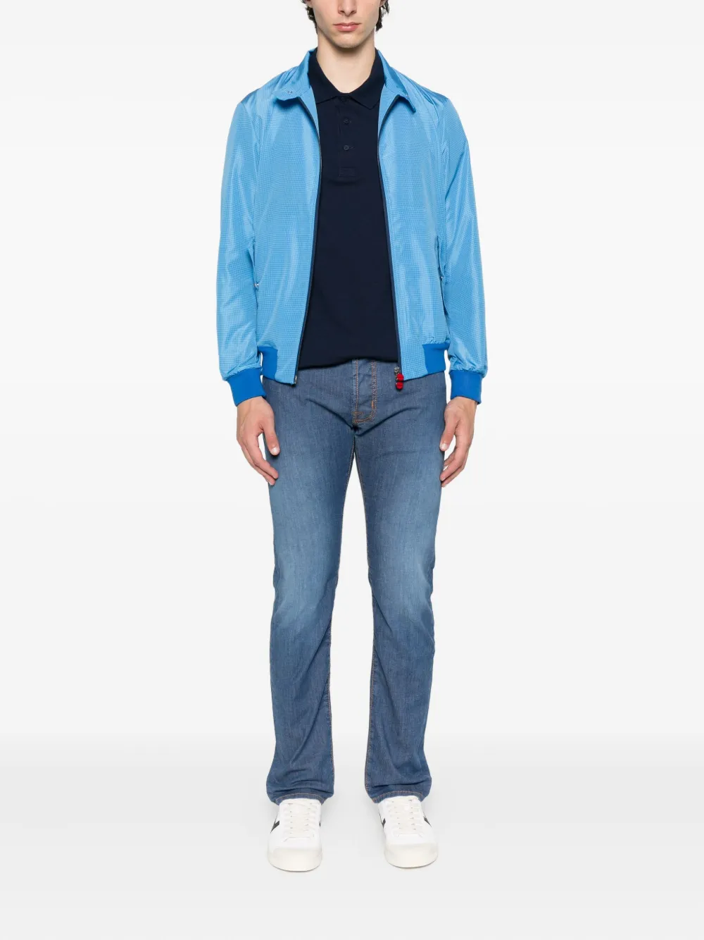 Kiton Jack met ritssluiting Blauw