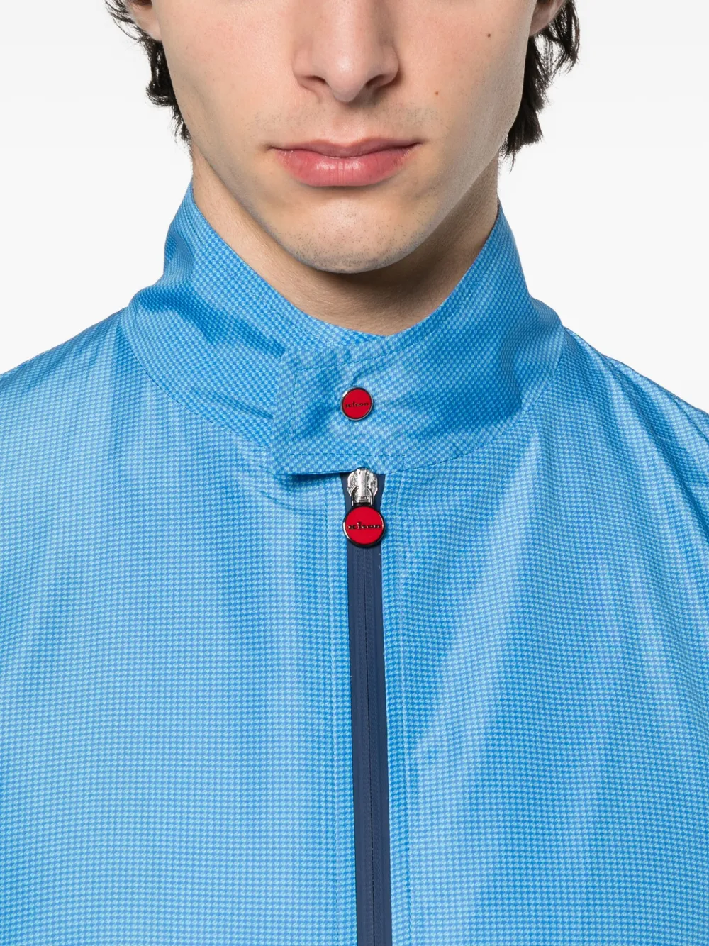 Kiton Jack met ritssluiting Blauw