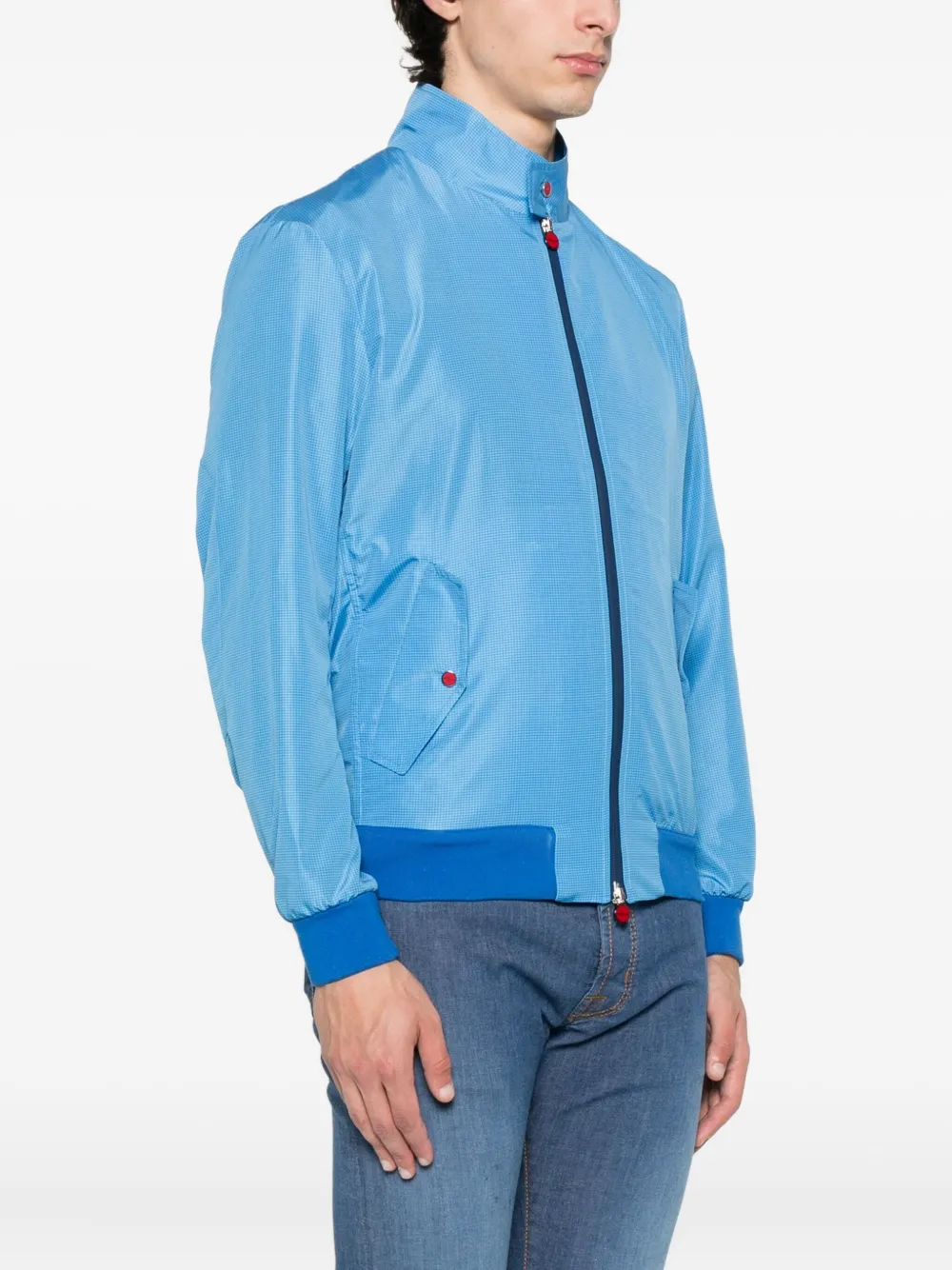 Kiton Jack met ritssluiting Blauw