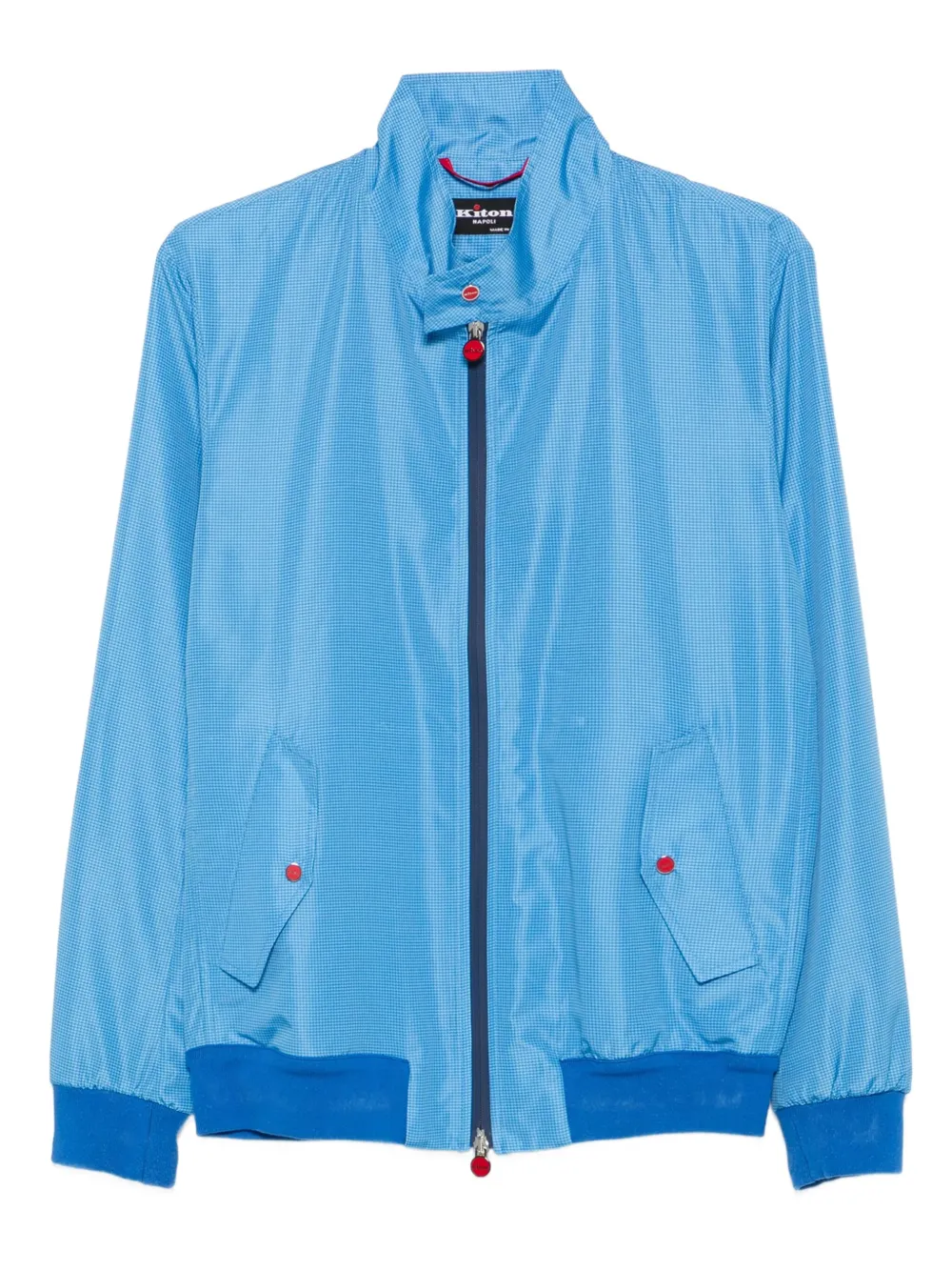 Kiton zip-fastening jacket Blauw