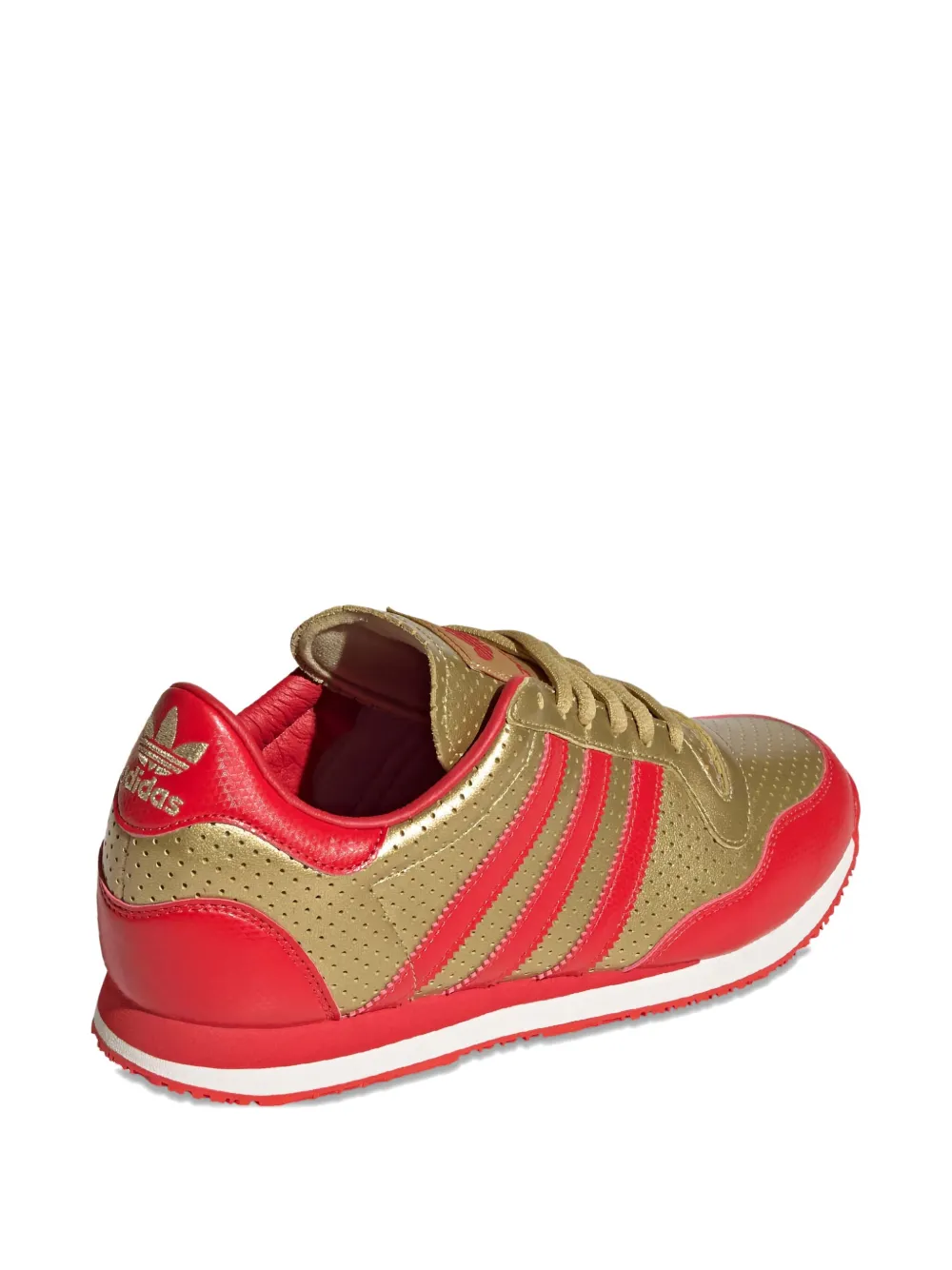adidas Galaxy OG perforated leather trainers Rood