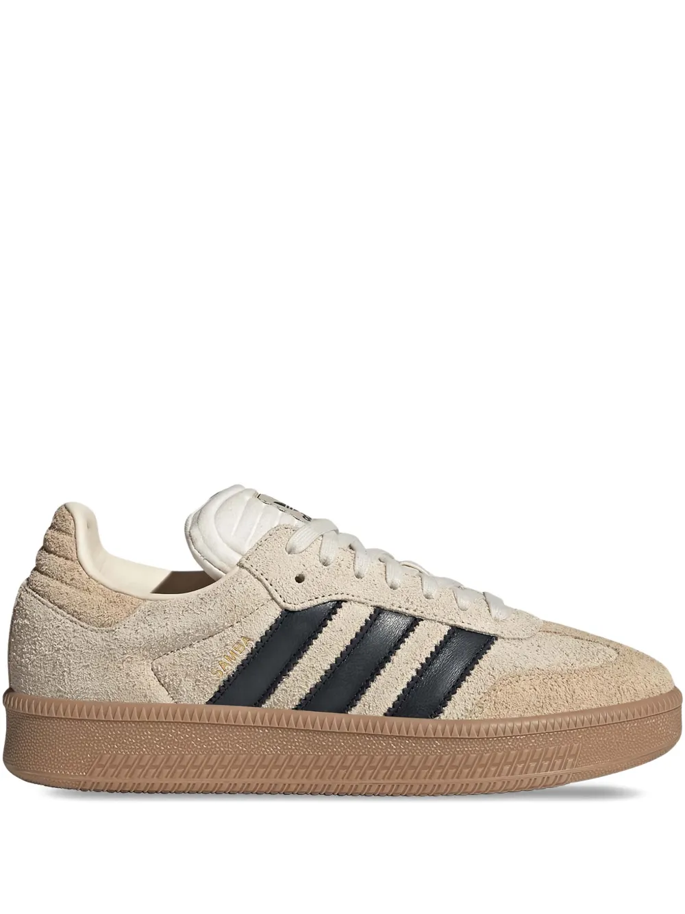 Adidas Galaxy OG perforated leather trainers Rood