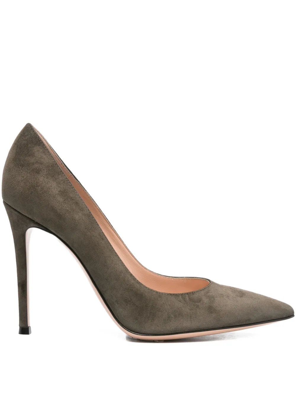 Gianvito Rossi 105mm pointed-toe stiletto heeled pumps Groen