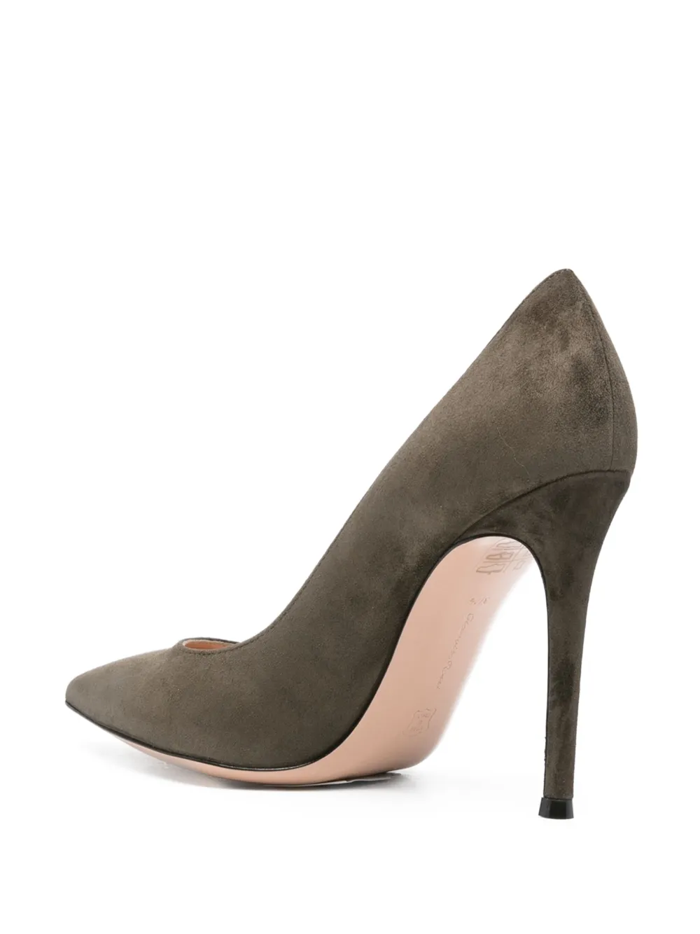 Gianvito Rossi 105mm pointed-toe stiletto heeled pumps Groen
