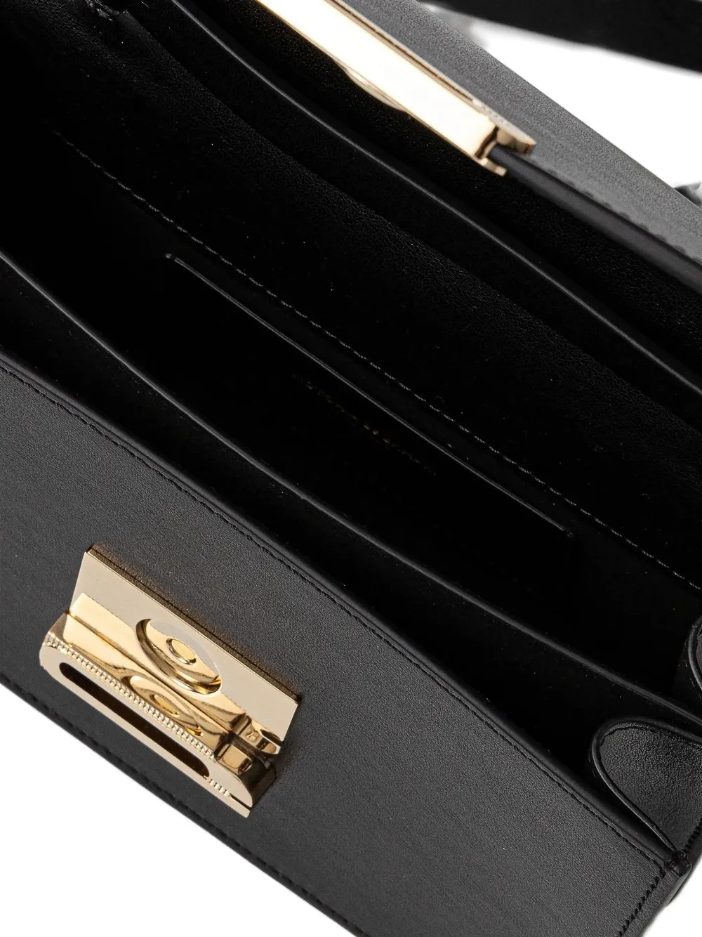 Victoria Beckham Dorian leren crossbodytas Zwart