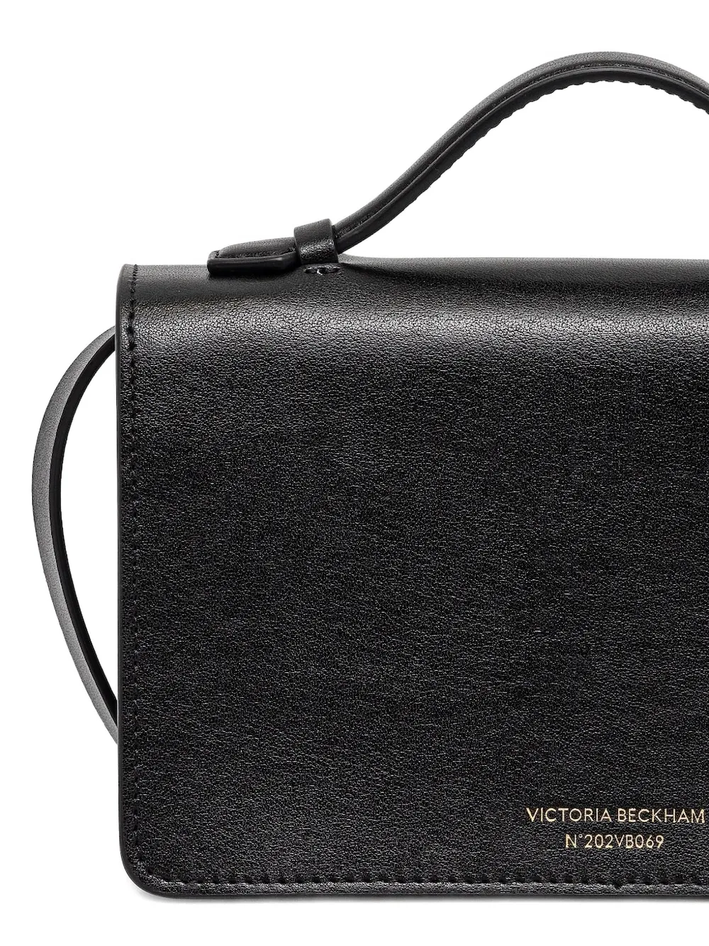 Victoria Beckham Dorian leren crossbodytas Zwart